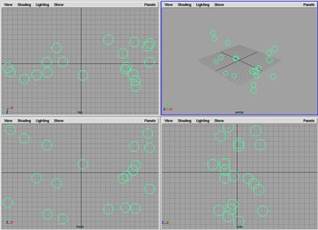 [makeParticle4.mel Blobby Surface の実行例]