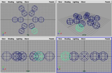 [circleSphere3(2.0, 5.0, 6)の実行結果]