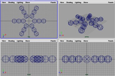 [circleSphere4(2.0, 5.0, 6) の実行図]