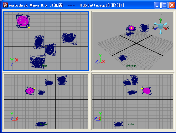 [makeRock2(5, 10.0, 12.0, 7.0) の実行例]